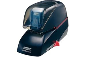 Rapid Supreme 5080e Contactless Electric Stapler, 80 Sheet Capacity, Mains Powered with Global Plug, Flat Clinch Stapling, Staples Included, Metal and Plastic, Black, 20993410