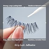 KISS 24 Hour Strip Eyelash Adhesive Clear - Latex Free Aloe Hypoallergenic view 7