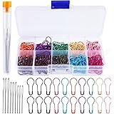 Kollase Stitch Markers, 300 pcs Crochet Markers, Metal Stitch Markers for Crocheting, Crochet Accessories and Supplies, Stitc