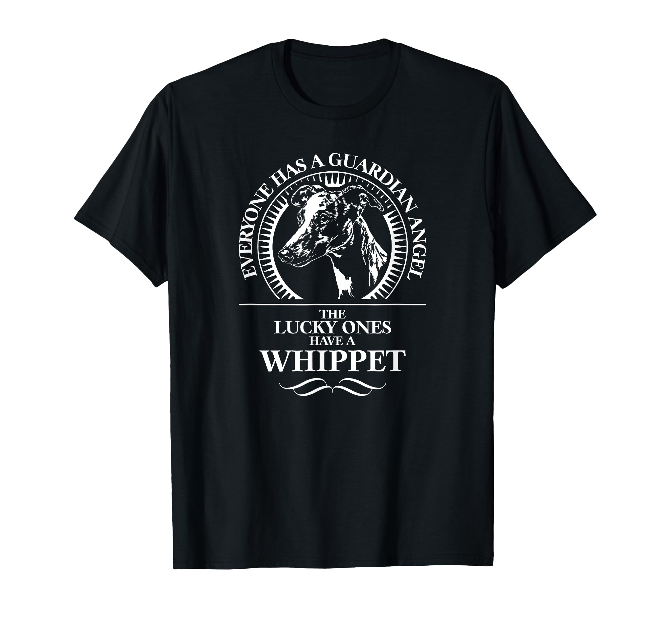 Whippet Guardian Angel Dog Saying T-Shirt