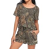 Laprad Women's Pajama Set Soft Short Sleeve 2 Piece Lounge Sleepwear Pjs Sets with Pockets