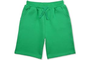 JIAHONG Boys Shorts Soft Drawstring Summer Athletic Shorts Pull on Short Classic Boy Toddler Shorts 3-12 Years