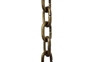 RCH Hardware CH-S53-14-AB-3 Steel Clock Chain, Antique Brass (3 Feet)