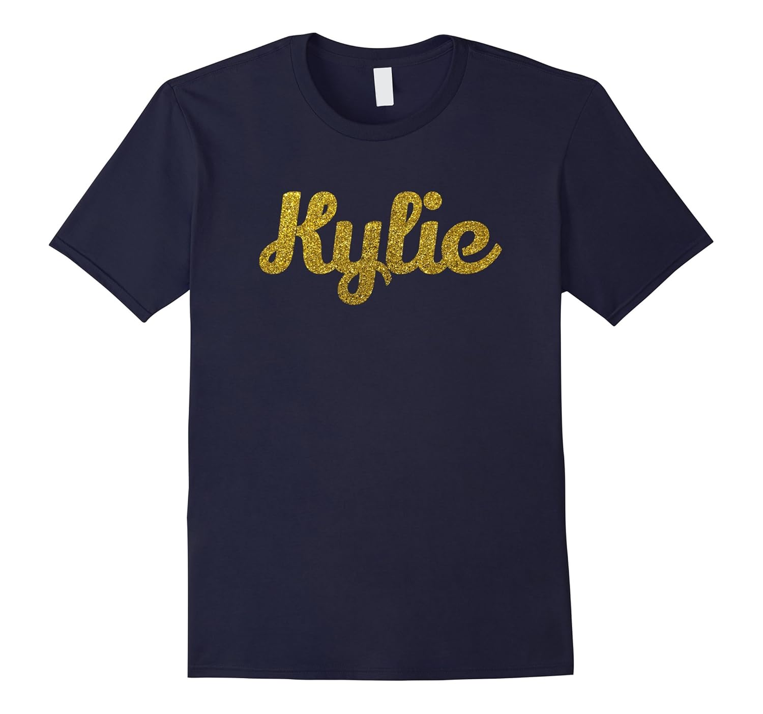 Kylie Shirt Gold Glitter Design Women's Fashion Short Sleeve-ANZ