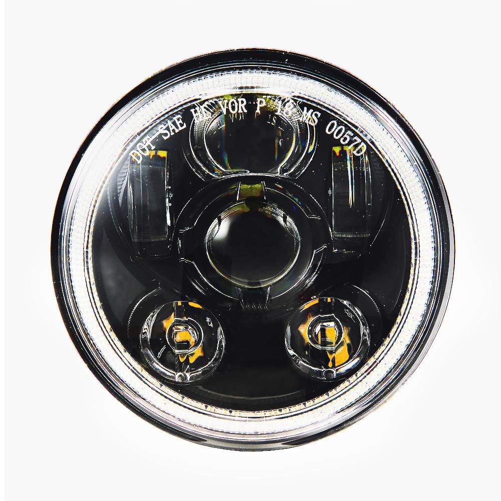 XPCTD 53/4 5.75 Round Projector LED Headlight for Dyna Sportster Sreet