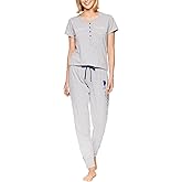 U.S. Polo Assn. Women's Tee, Long Pajama Pants Set Valentines Gifts for Her