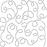 Quilting Creations Large Loop Background Quilt Stencil, 11"