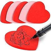 FOIMAS 800pcs Heart Sticky Notes,Valentine's Day Heart Shaped Sticky Note Pads Memo for Valentine's Day School Office Supply,Red and Pink