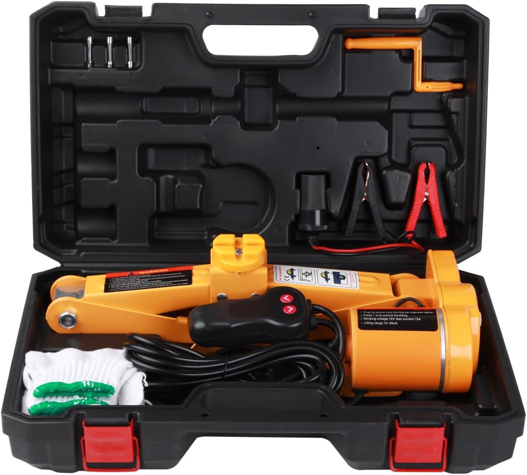 ROGTZ Electric Car Floor Jack 3 Ton All-in-one Automatic 12v Scissor Lift Jack for Tire Change & Replacement: Home Improvement