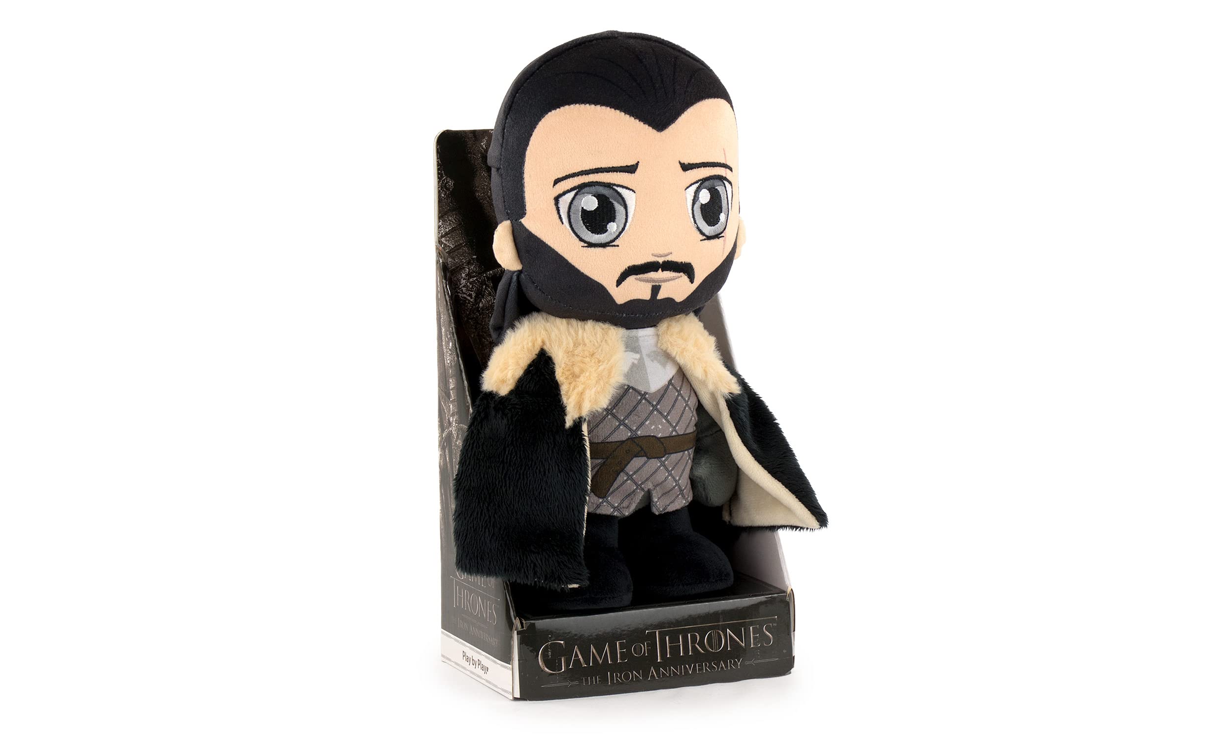 Play by Play Game of Thrones - Soft Toy of the Characters of Game of Thrones 28cm, 11'02" - Arya Stark, Daenerys, Jon Snow, Night King - Super Soft Quality (Jon Snow with Display)