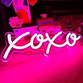 Ulalaza Neon Light Sign LED XOXO Night Lights USB Operated Decorative Marquee Sign Bar Pub Store Club Garage Home Party Decor