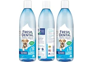 NATUREL PROMISE Fresh Dental Dental Health Solution for Dogs, 18oz - 3 Pack - Dental Health Solution for Dogs - Easy to Use - Helps Clean Teeth - Freshens Breath Up to 12 Hours - No Brushing Required