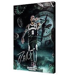 Basketball Superstar Damian Lillard Signed Poster