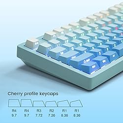 womier PBT keycap Set,Double Shot keycaps 75
