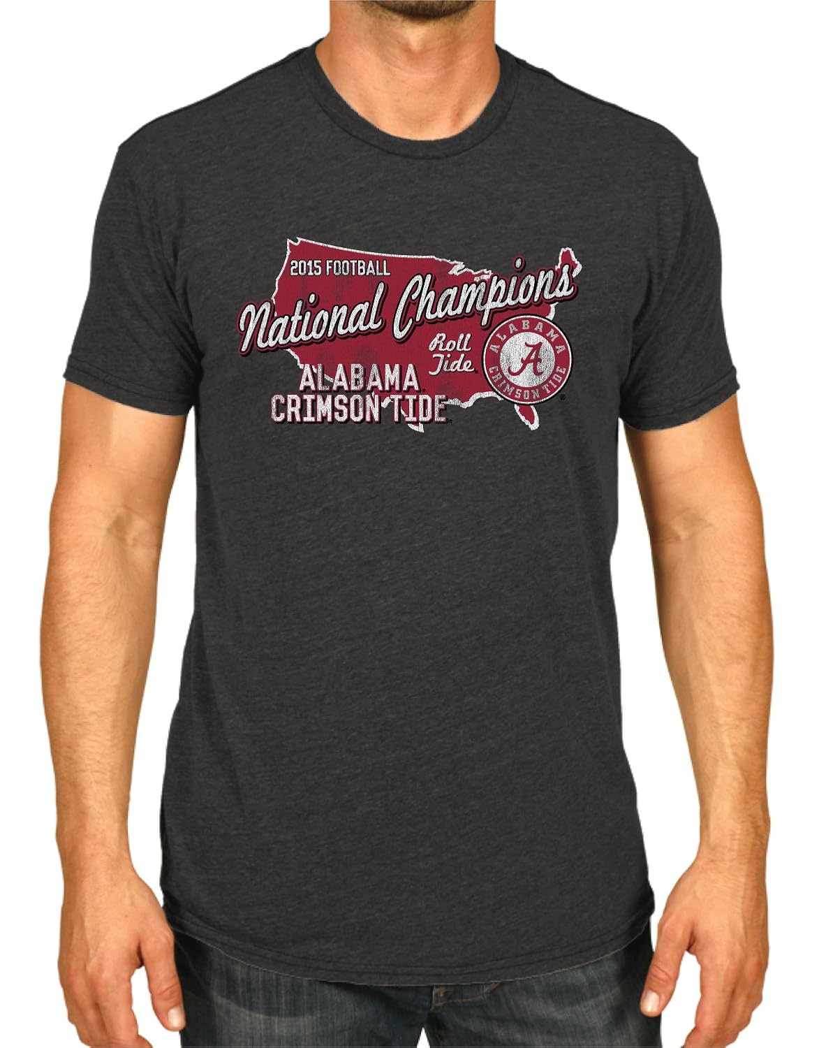 Alabama Crimson Tide 2016 College Football Champions Usa Dark Gray T