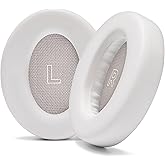 WC PadZ QC Ultra – Upgraded Replacement Earpads Compatible with Bose QuietComfort Ultra Gen 1 & Gen 2 by Wicked Cushions | Enhanced Comfort, Thickness & Durability | White Smoke