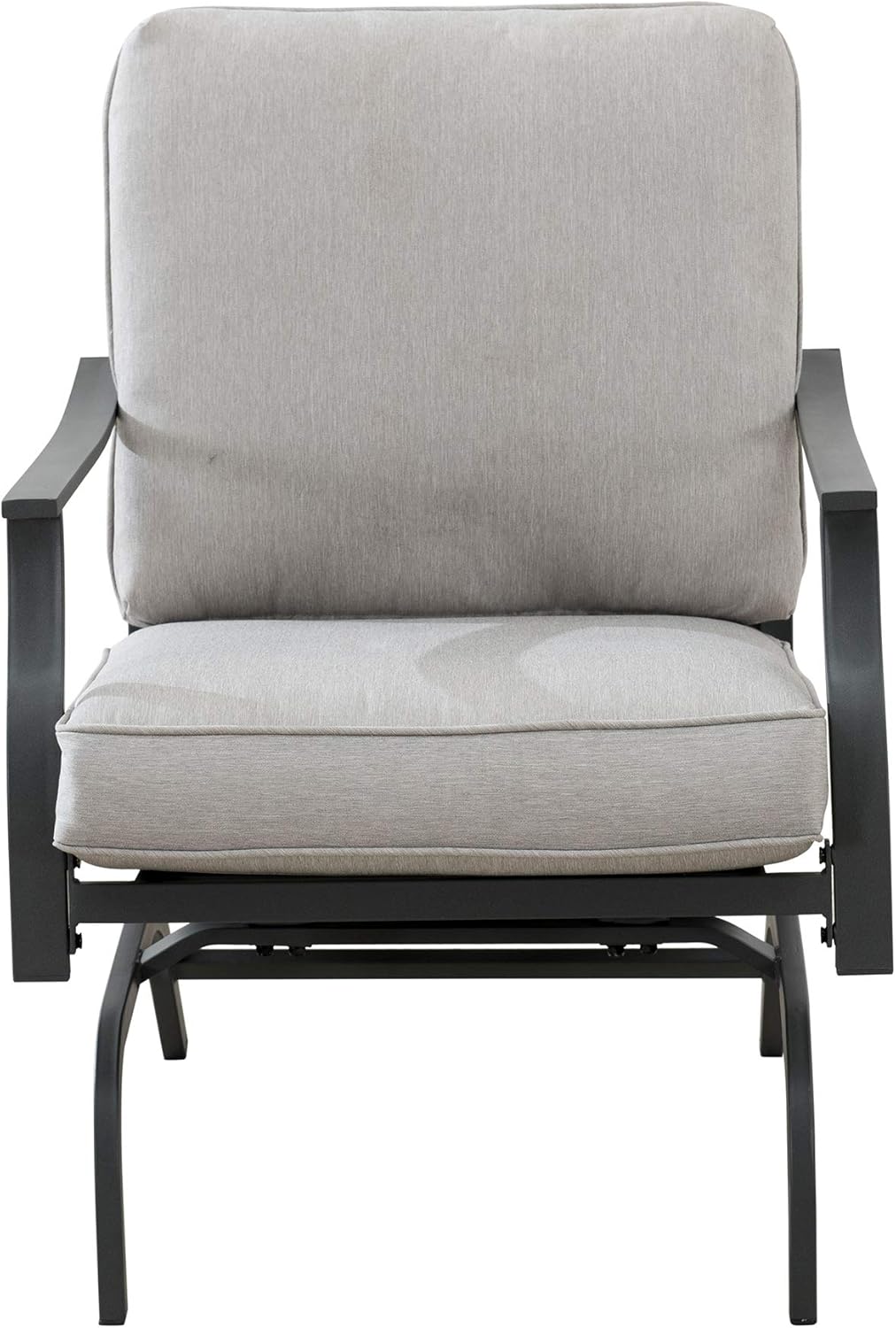  Brand - Ravenna Home Archer Steel-Framed Outdoor Patio Deep-Seat Chairs, Set of 2, 31"W, Gray : Garden & Outdoor