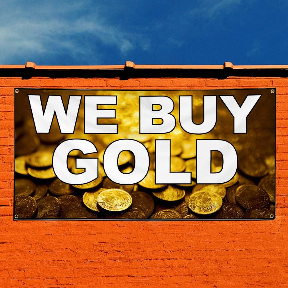WE BUY ESTATE JEWELRY Advertising Vinyl Banner Flag Sign Many Sizes
