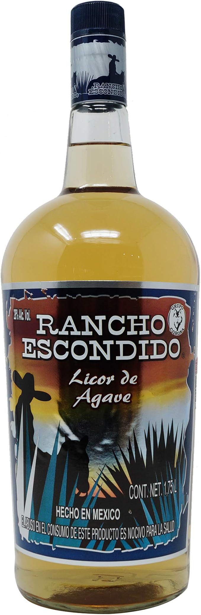 Destilado de Agave Rancho Escondido 1.75 L Alimentos