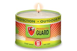 Mosquito Guard 12oz Mosquito Repellent Outdoor Patio Candle - Burns 35 Hours - Citronella Candles Outdoor Mosquito Repellent Indoors - Natural Mosquito Candles for Outside - Bug Repellent Candle