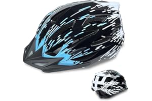 AISSTXOER Adult Bike Helmet Men and Women Bicycle Helmet Removable Visor Adjustable Cycling Helmet Suggested Fit 56 to 62cm for Mountain & Road with CPSC Safety-Certified