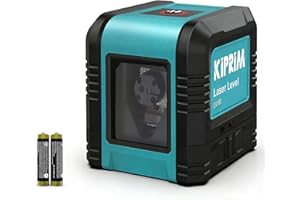 Laser Level, Kiprim LV1R Cross Laser Level Dual Line Vertical/Horizontal Laser Module, IP54 Dustproof, Waterproof, 1m Anti-Dr