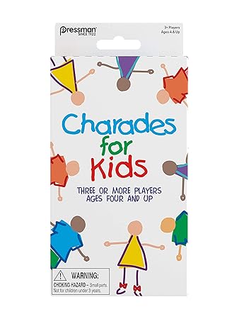 Pressman Toys Charades for Kids Peggable Game (3 Player)