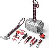 ARTCYL Thor Hammer Tool Box, 28pcs Multifunctional Home Repair Tool Kit - Perfect Father's Day Gift for Dad/Husband, Novelty Mjolnir Tool Set for DIY Projects &amp; Daily Maintenance