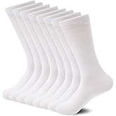 Sock Amazing Unisex Bamboo Rayon Socks Super Soft Black Crew Socks 8 Pack
