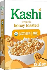 Kashi Breakfast Cereal, Organic, Whole Grain, Honey Toasted, 13.6oz Box (1 Box)