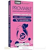 Nutramax Proviable Probiotics for Small Dogs and Cats, Diarrhea Support Kit, Digestive Health Supplement with Multiple Strains of Bacteria, Plus Prebiotics, Kaolin and Pectin, 15 ml Paste and 10 Capsules