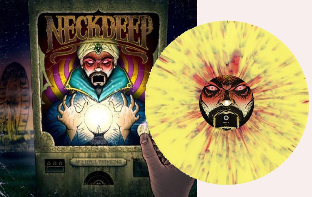 Neck Deep - WishFul Thinking Yellow & Purple w/ Red Splatter VINYL LP