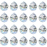 MerryNine Clear Crystal Sun Catcher Suncatcher Prism Ball Windows Hanging | 20 Pieces, 0.8"/20mm, Rainbow Maker, Crystal Beads, for Feng Shui, Home Room Decor, Indoor Windows, for Gift, DIY