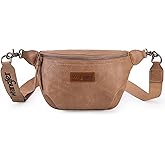 Wrangler Large Fanny Packs for Women Waist Bag Travel Belt Bags Crossbody Sling Purse