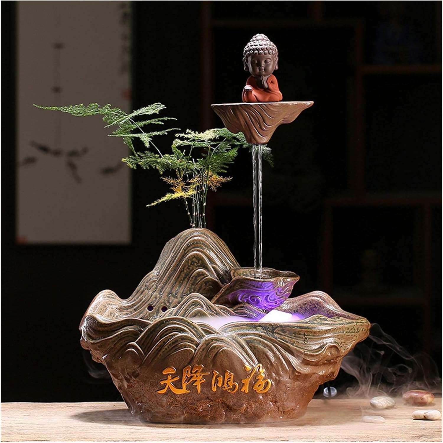 Desktop fountain Feng Shui Lucky Flowing Water Objects Home Living Room