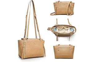 miss fong Small Diaper Bag Mini Diaper Bag, Crossbody Diaper Bags, Diaper Bag Purse, Diaper Clutch with 7 Diaper Bag Organizers,2 Insulated Pockets and Adjustable Shoulder Strap(Peanut)