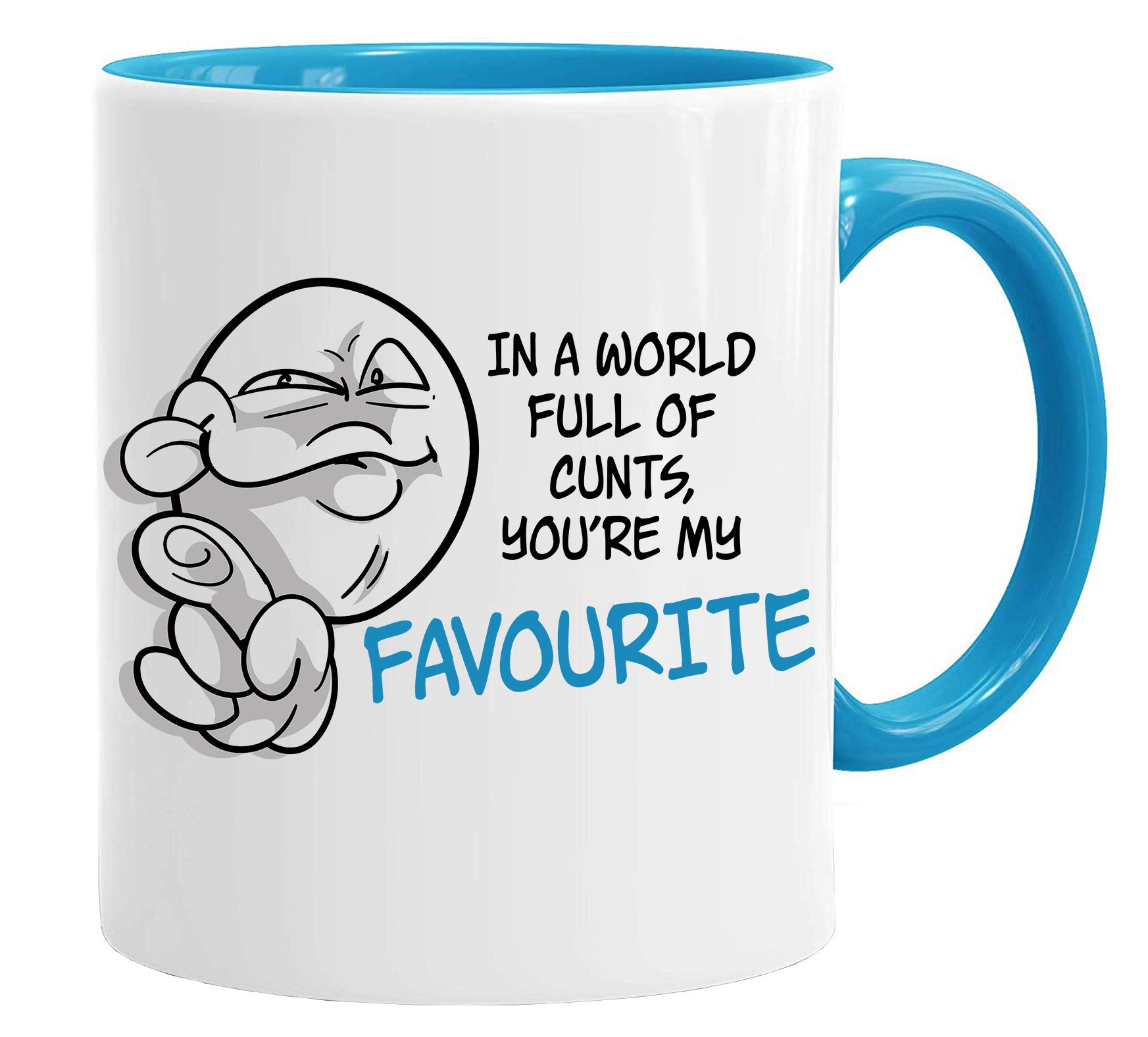 Acen Merchandise in a World Full of c**ts, You're My Favourite - Novelty 11oz Premium Quality Work Humour Mug & Gift Box Set Tea Coffee Office Work Home