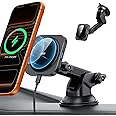 ESR for 15W MagSafe Car Mount Charger, Dashboard/Windshield Wireless MagSafe Car Charger, Magnetic Car Phone Holder Mount for
