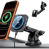 ESR for 15W MagSafe Car Mount Charger, Dashboard/Windshield Wireless MagSafe Car Charger, Magnetic Car Phone Holder Mount for