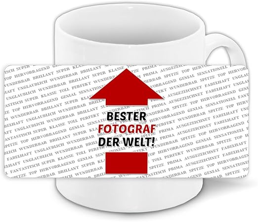 Amazon.de Tasse mit Spruch Bester Fotograf der Welt und positiven
