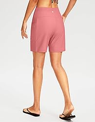 G Gradual Women's 7" Long Swim Board Shorts High