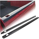 ECOTRIC Bed Rail Caps Compatible with 1999-2006 Silverado 1999-2006 Sierra | Compatible with 1999-2006 Silverado GMC Sierra 1500 2500 3500 (Classic only) W/Stake Holes 6'6" Bed Ribbed Finish (Set of 2)
