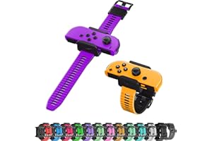 RTTACRTT Silicone Wrist Bands for Just Dance 2024 2023 2022 Switch and for Zumba Burn It Up, Soft Dance Strap Freely Adjustable for Joy Con & Switch OLED Model, 2-Pack for Adults and Children