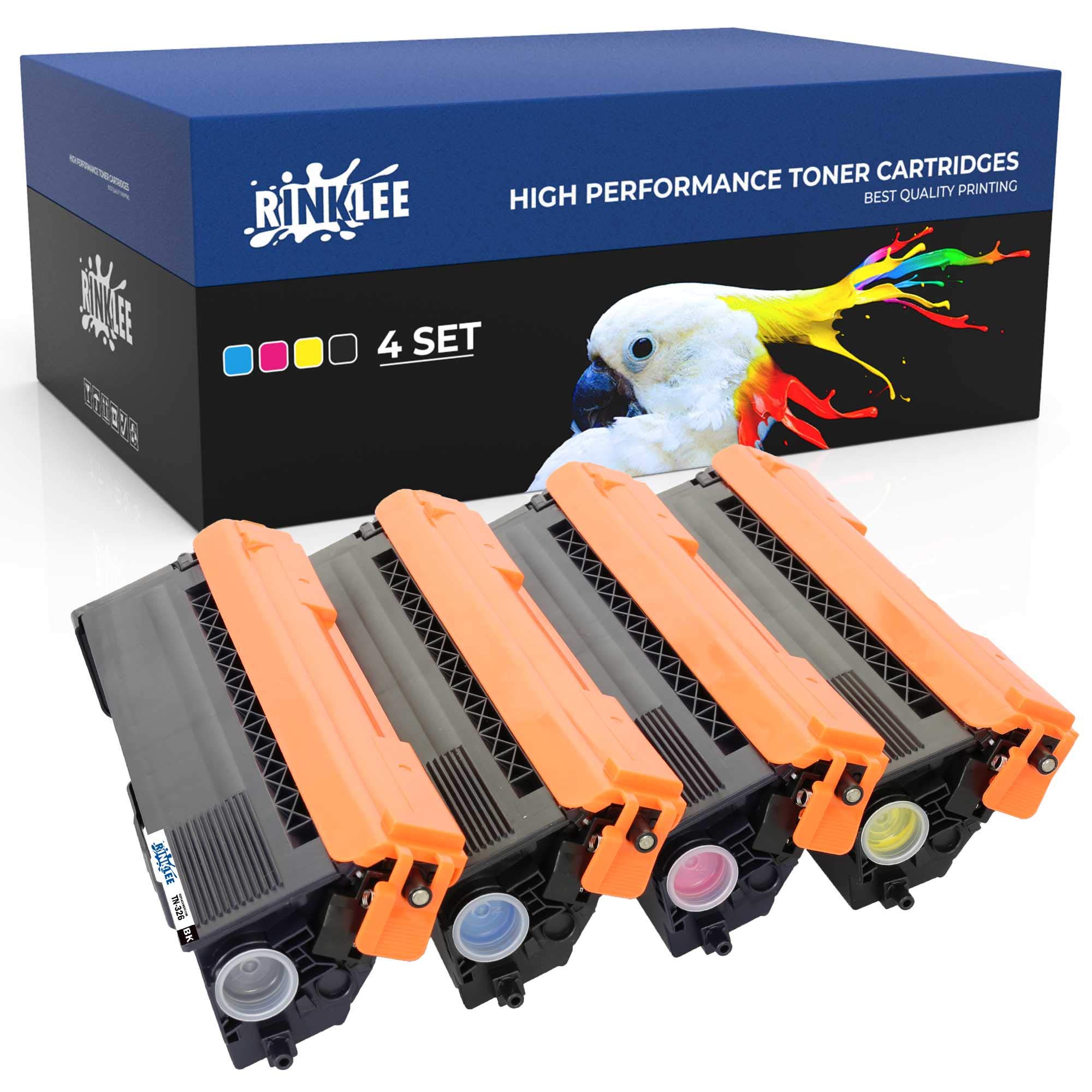 RINKLEE TN326 TN 326 Toner Cartridge Compatible with Brother HL-L8250CDN HL-L8350CDW DCP-L8400CDN DCP-L8450CDW MFC-L8600CDW MFC-L8650CDW MFC-L8850CDW | High Yield 4000/3500 Pages | 4-PACK