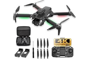 MSMV Drones with Camera,Carrying Case,One Key Take Off/Land,Brushless Motor,Headless Mode,Obstacle Avoidance,for Kids,Adults and Beginners