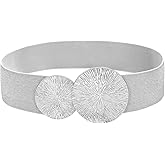 BAOKELAN Women Wide Stretchy Waist Belts Elastic Cinch Belt for Dresses