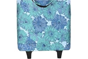 HOSDZOU Small Collapsible Shopping Cart (Flower002, Standard)