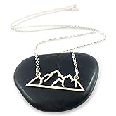 Sterling Silver Mountain Necklace – Handmade Nature Jewelry for Hikers & Outdoor Lovers