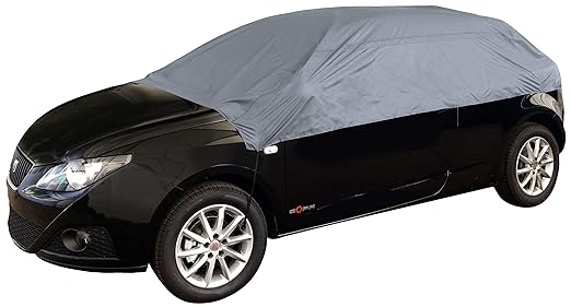 Walser 30989 Autoabdeckung - Autoplane - Autocover Halbgarage Größe XL hellgrau