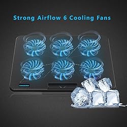LIANGSTAR Laptop Cooling Pad, Laptop Cooler with 6